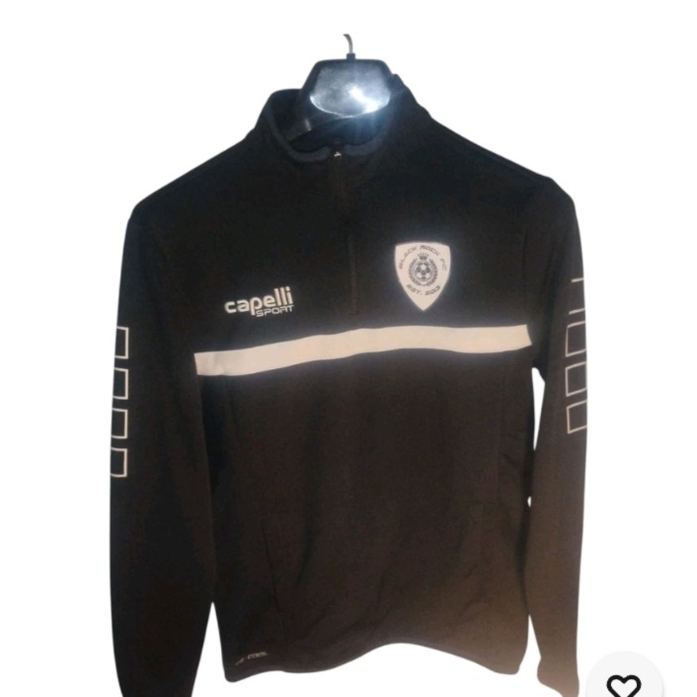 Capelli of New York Black Zip Up Men's Sweater